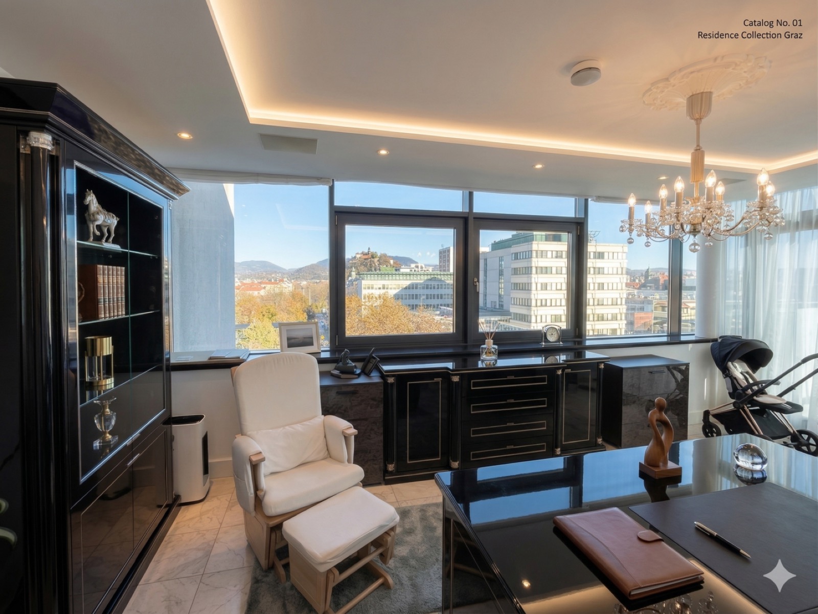 Penthouse der Extraklasse in Graz: 360° Schlossbergblick, private Wellness-Oase und absolute Diskretion