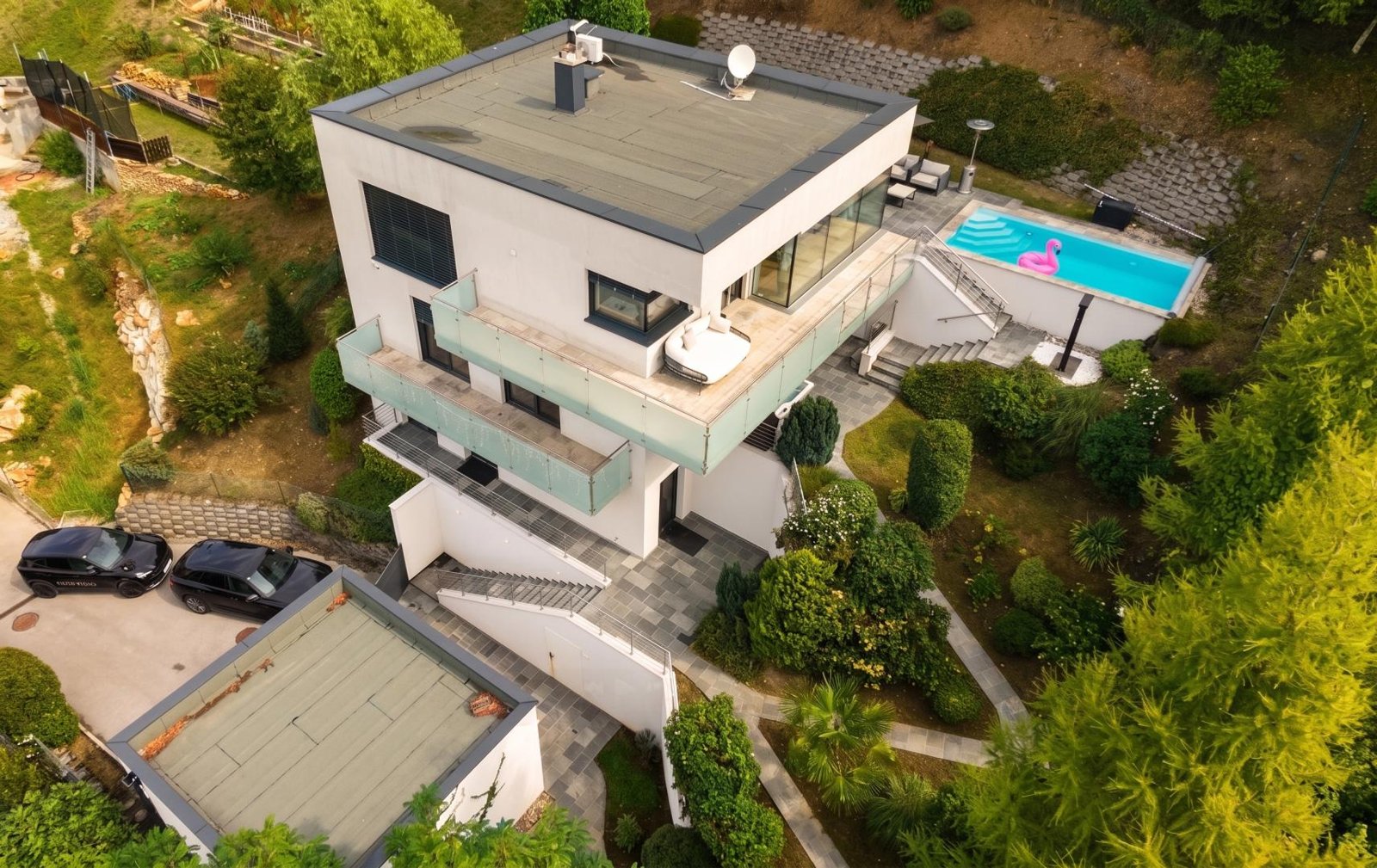 Villa am Gedersberg: 230 m² Wohnfläche, beheizter Pool, Blick auf die Koralpe