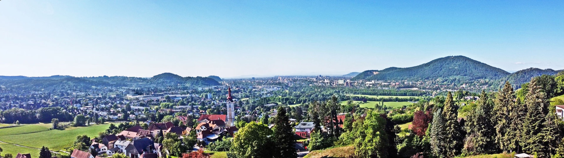 Panorama von Graz und der Steiermark