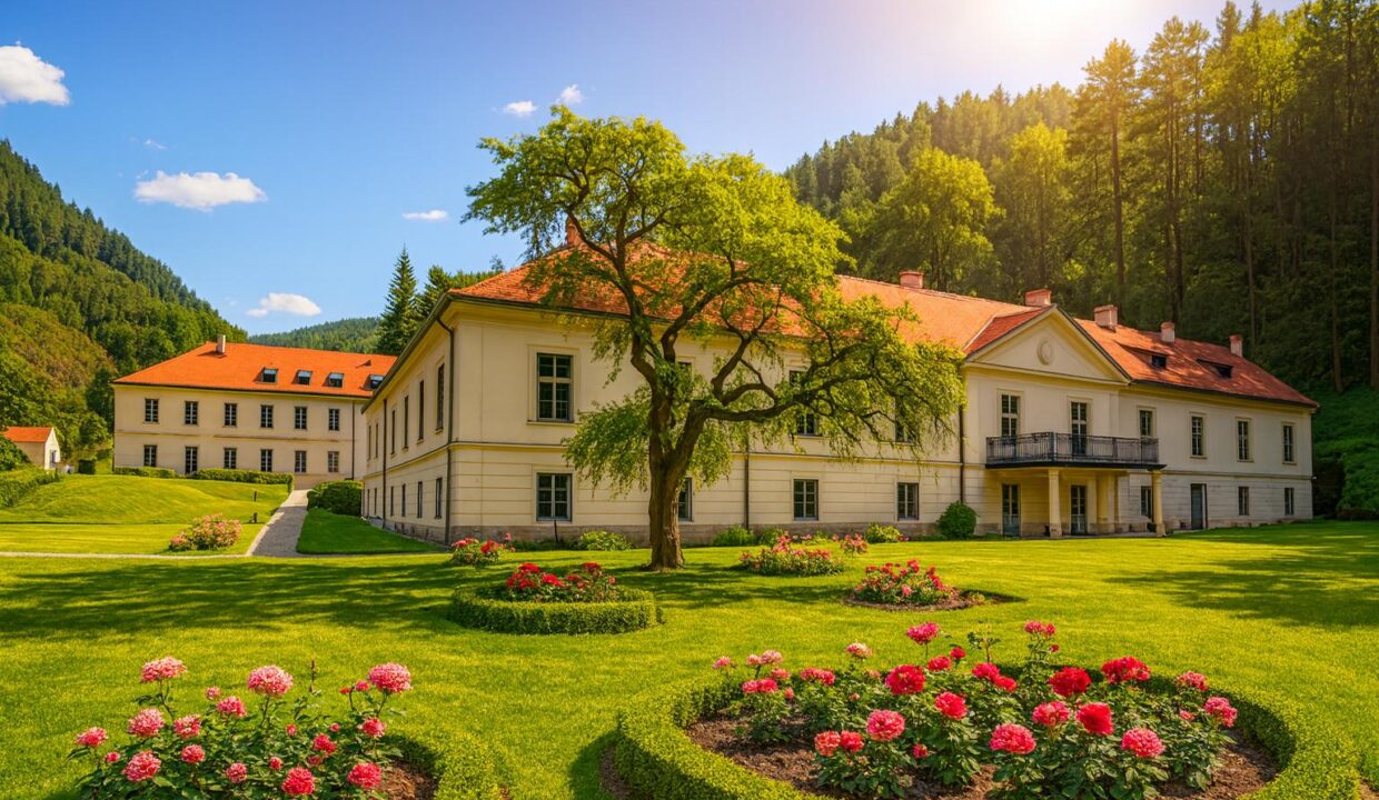 Schloss Freienstein im Sommer.