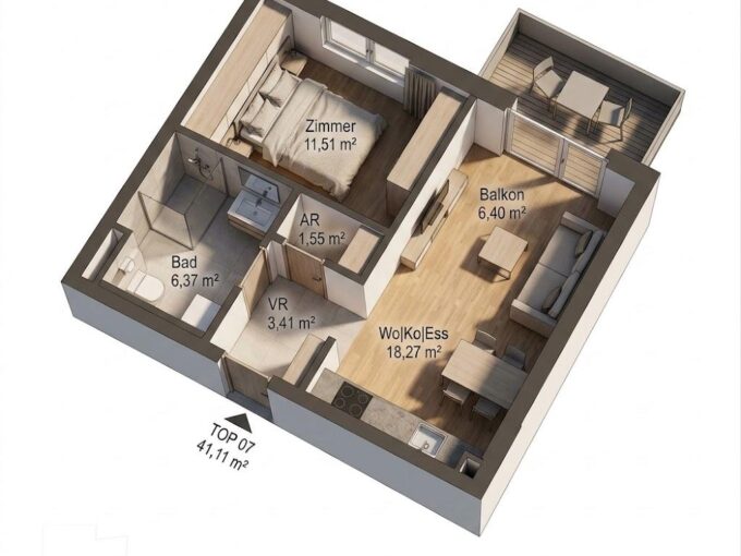 Grundriss TOP 7 Immoxx — IMMOXX. Immobilien Graz