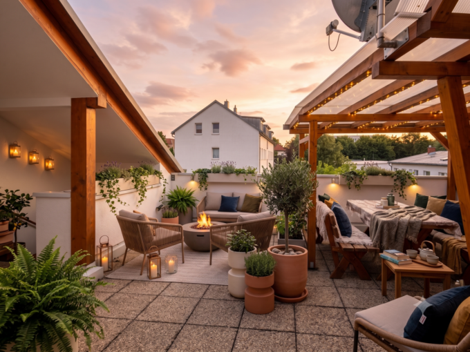 Wohnung Graz – Möbliert einziehen, oben den Sonnenuntergang genießen: Wohnung mit…