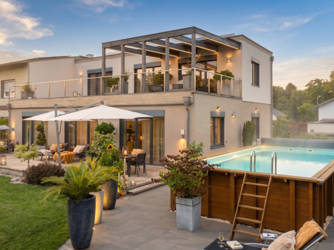 Einfamilienhaus Linz – Passivhaus der Extraklasse: Pool, Photovoltaik-Speicher &…