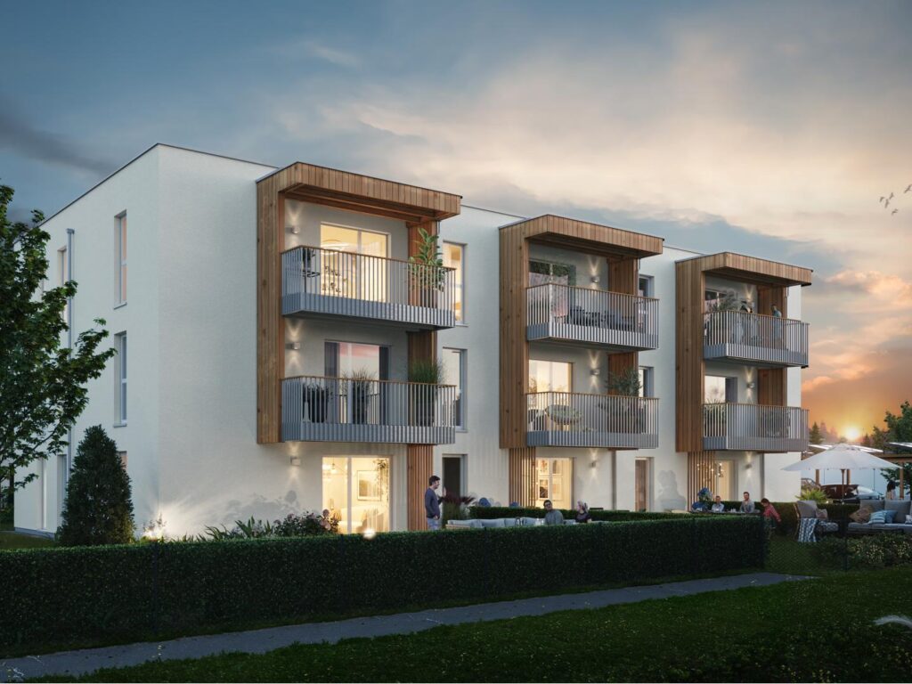 Viel Licht, südseitige Balkonloggia und ein guter Grundriss – 3-Zimmer-Neubauwohnung in Villach-Landskron