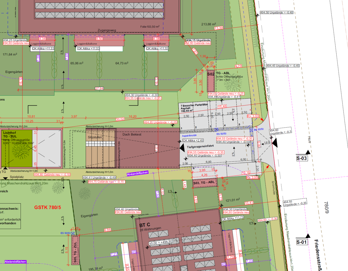 Grundriss Freistellplatz in Villach – nahe LKH & Hauptbahnhof