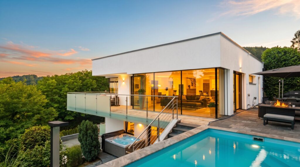 Villa am Gedersberg: 230 m² Wohnfläche, beheizter Pool, Blick auf die Koralpe