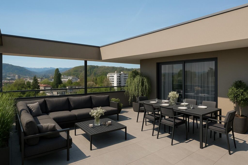 GEIDORF PLUS 13 – Penthouse – Exklusive Wohnungen in gehobener Grazer Stadtlage, TOP 29 – Dachterrasse IMMOXX