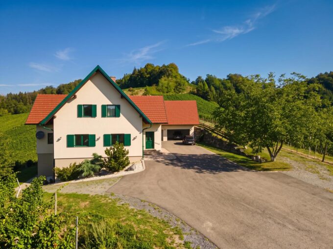 Einfamilienhaus Leutschach – Neuwertiges Landhaus in Alleinlage — mit 2,2 ha eigenen Weingärten