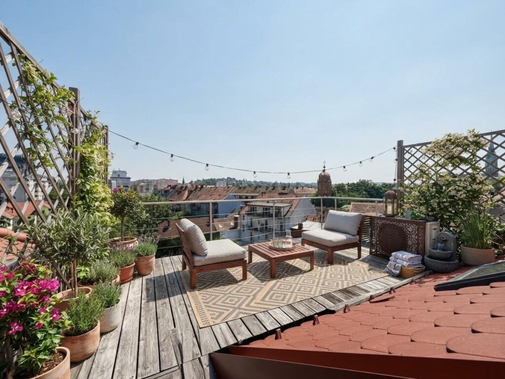 Terrasse – Dachgeschosswohnung, 8010 Graz