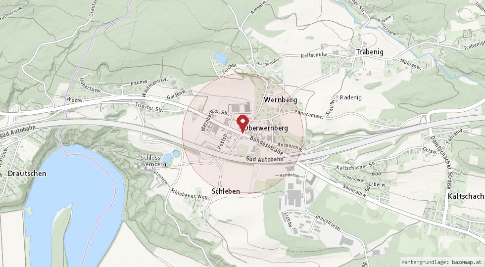 Lage 9241 Wernberg – Umgebungskarte