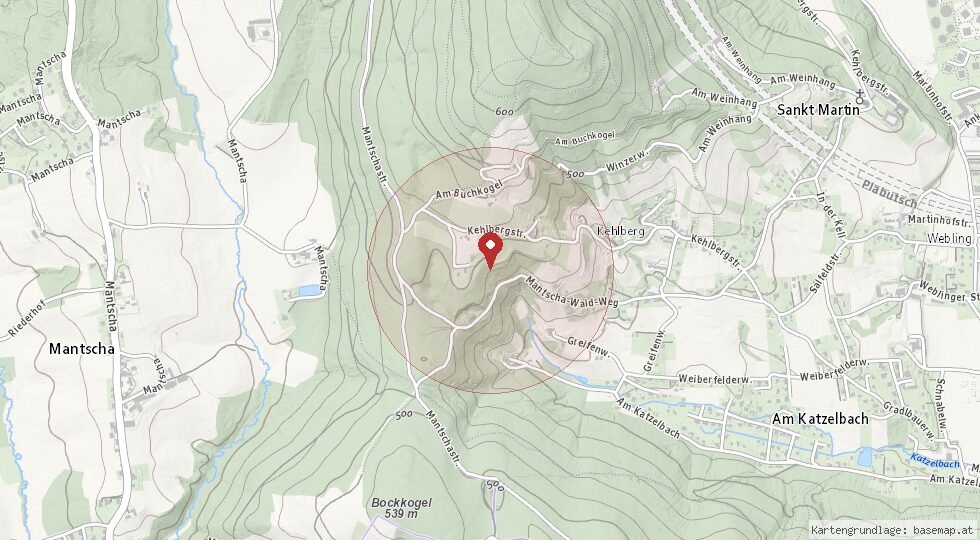 Lage 8054 Graz – Umgebungskarte