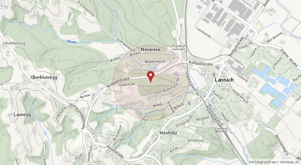 Lage 8502 Lannach – Umgebungskarte