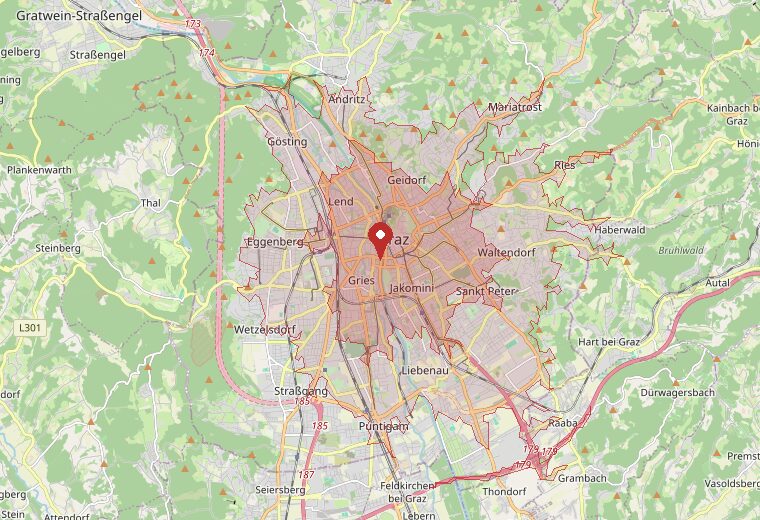 In rund 15 Minuten mit dem Auto erreichbar
