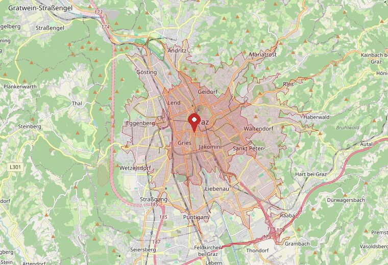 In rund 15 Minuten mit dem Auto erreichbar