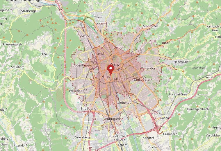 In rund 15 Minuten mit dem Auto erreichbar