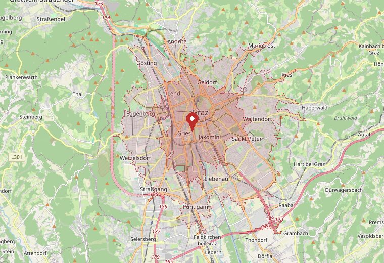 In rund 15 Minuten mit dem Auto erreichbar