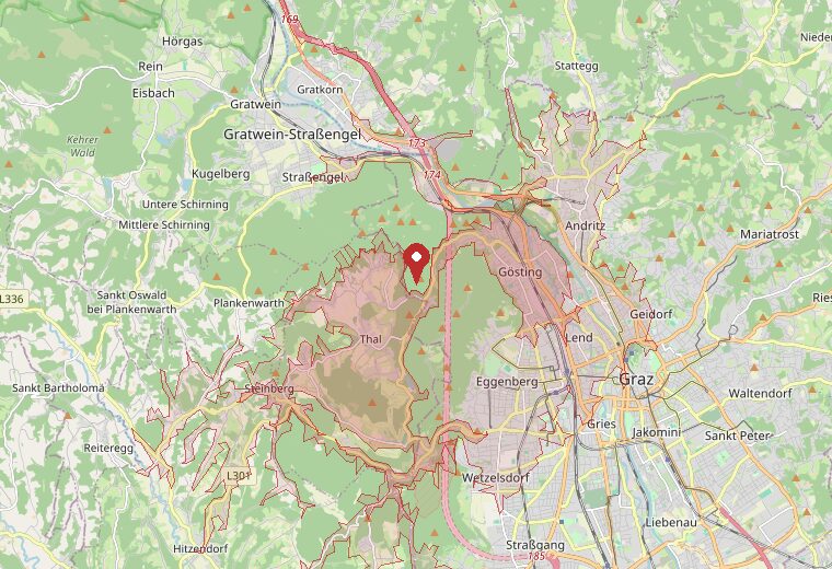 In rund 15 Minuten mit dem Auto erreichbar