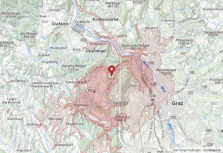 In rund 15 Minuten mit dem Auto erreichbar