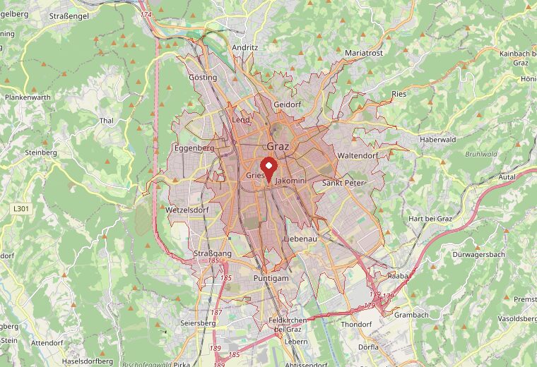 In rund 15 Minuten mit dem Auto erreichbar