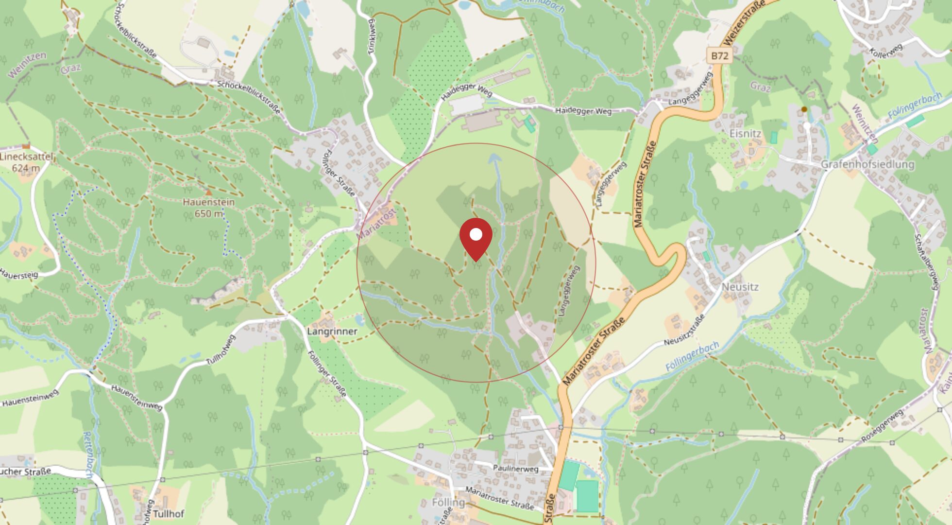 Lage 8044 Graz · Mariatrost · OpenStreetMap
