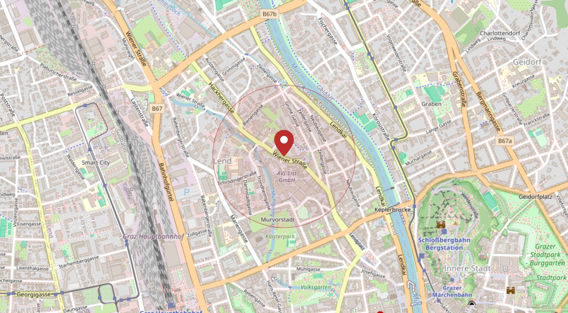 Lage Wienerstraße 42, 8020 Graz · OpenStreetMap