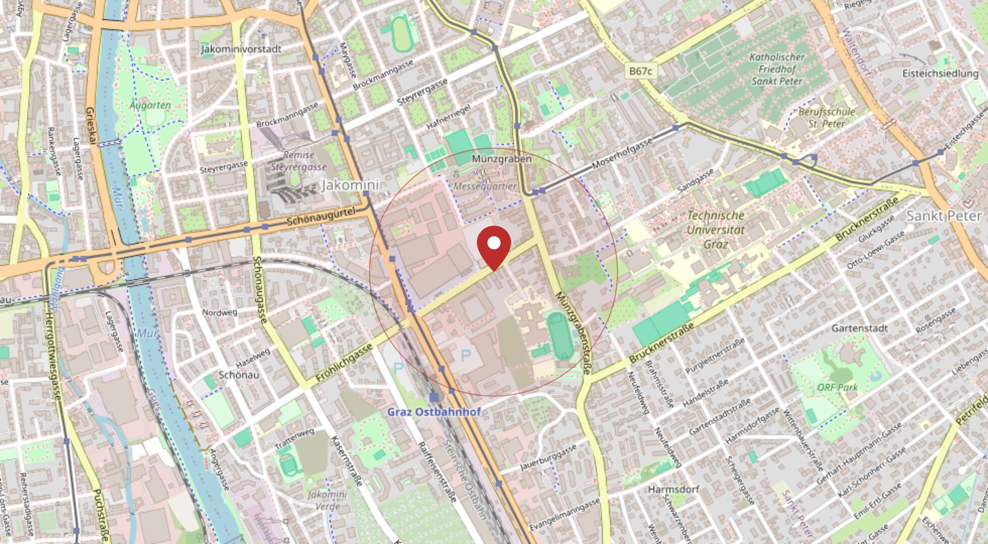 Lage Fröhlichgasse 19, 8010 Graz · OpenStreetMap