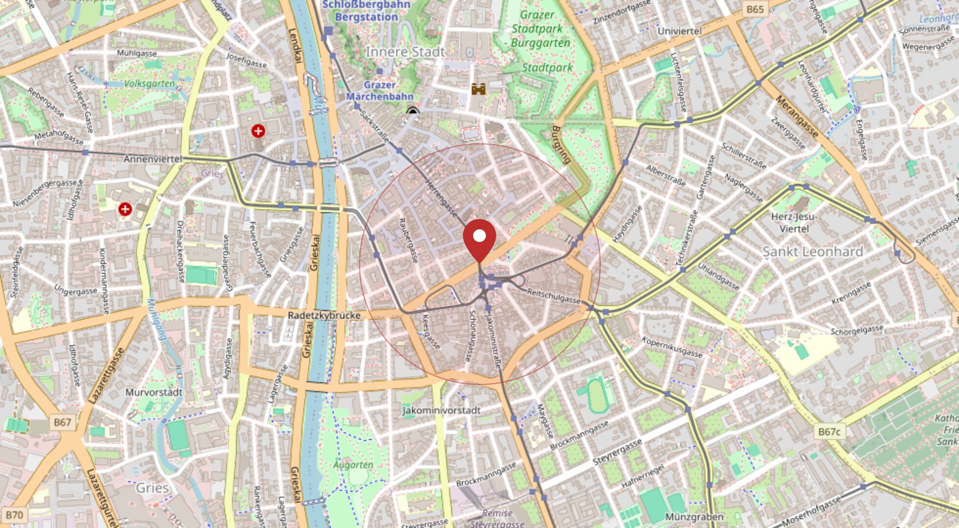 Lage Schönaugasse 30, 8010 Graz · OpenStreetMap