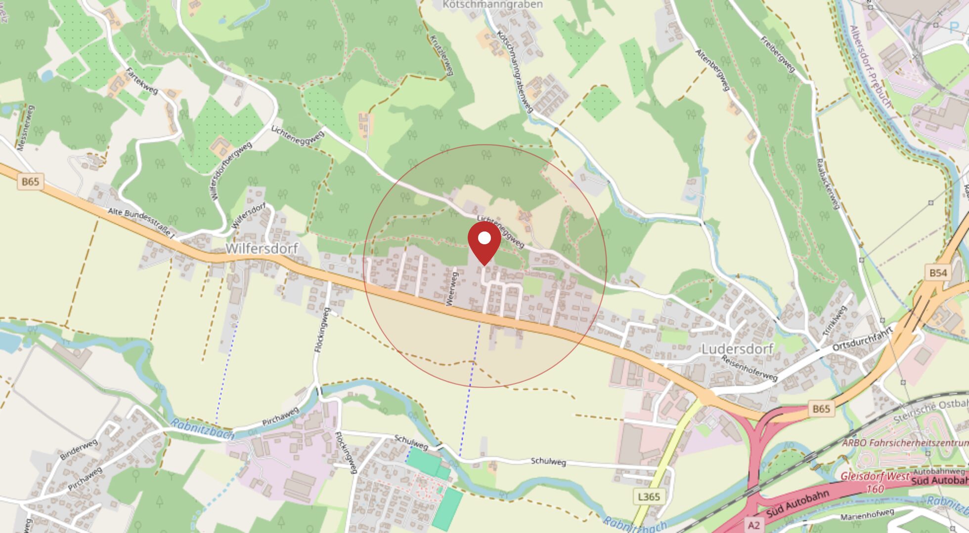 Lage Ludersdorf 202, 8200 Wilfersdorf · OpenStreetMap
