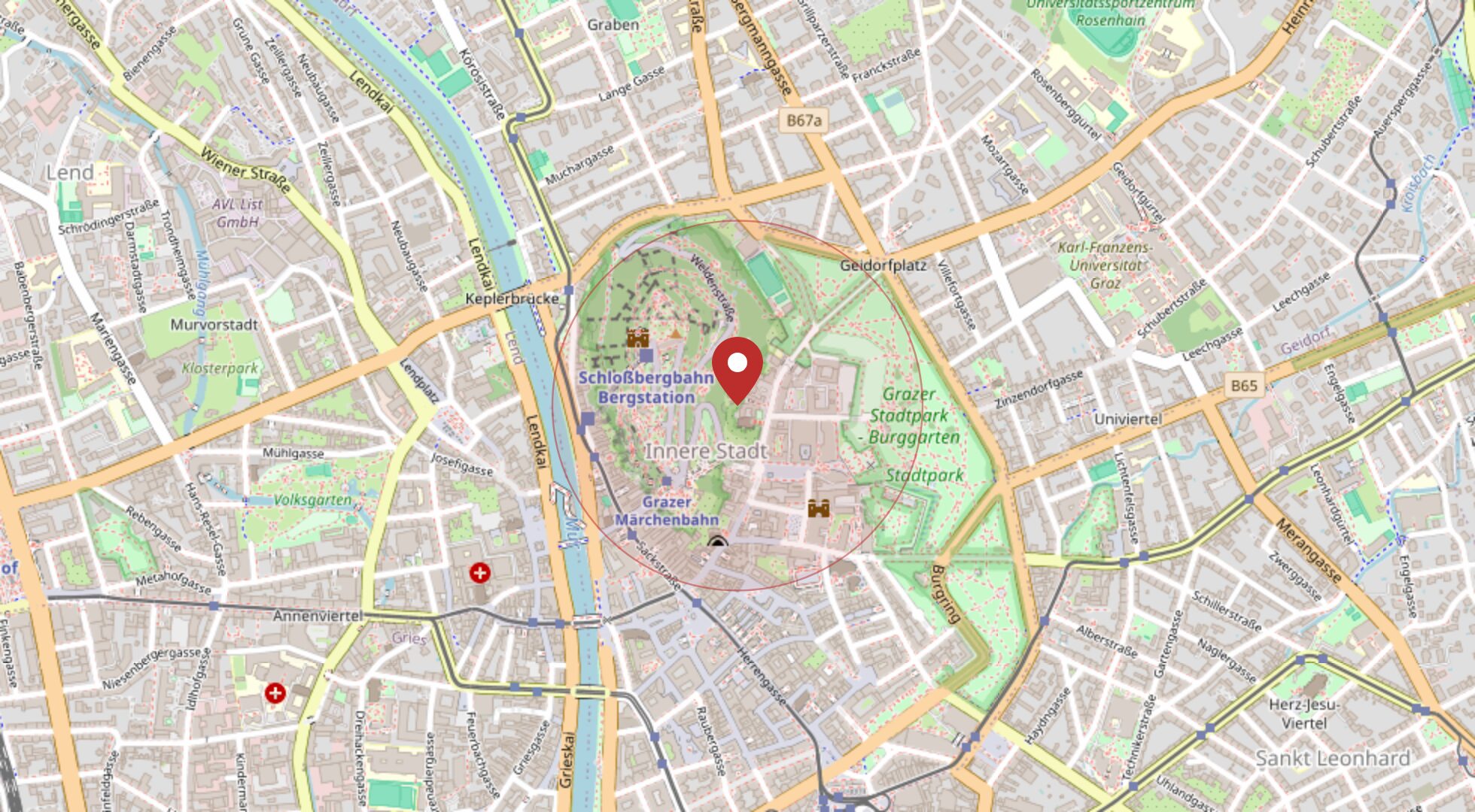 Lage 8020 Graz · OpenStreetMap