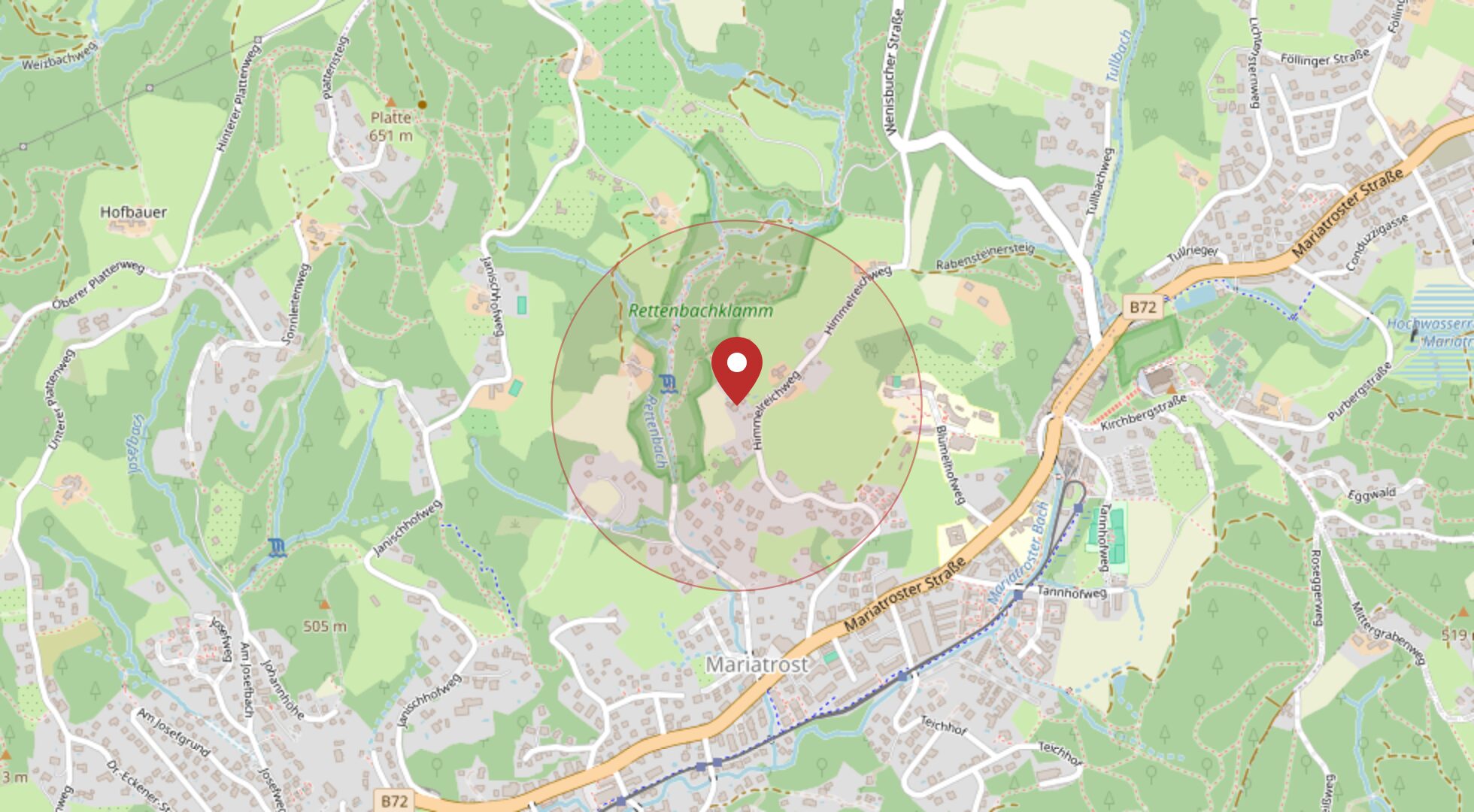 Lage 8044 Graz · Mariatrost · OpenStreetMap