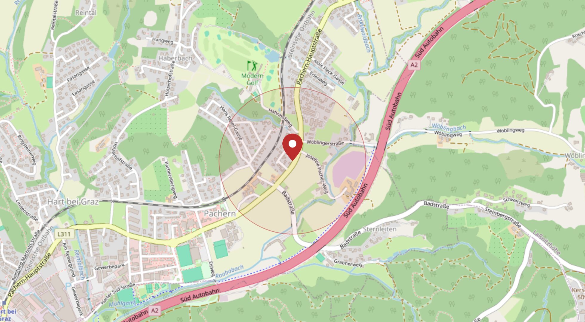 Lage 8075 Hart bei Graz · OpenStreetMap