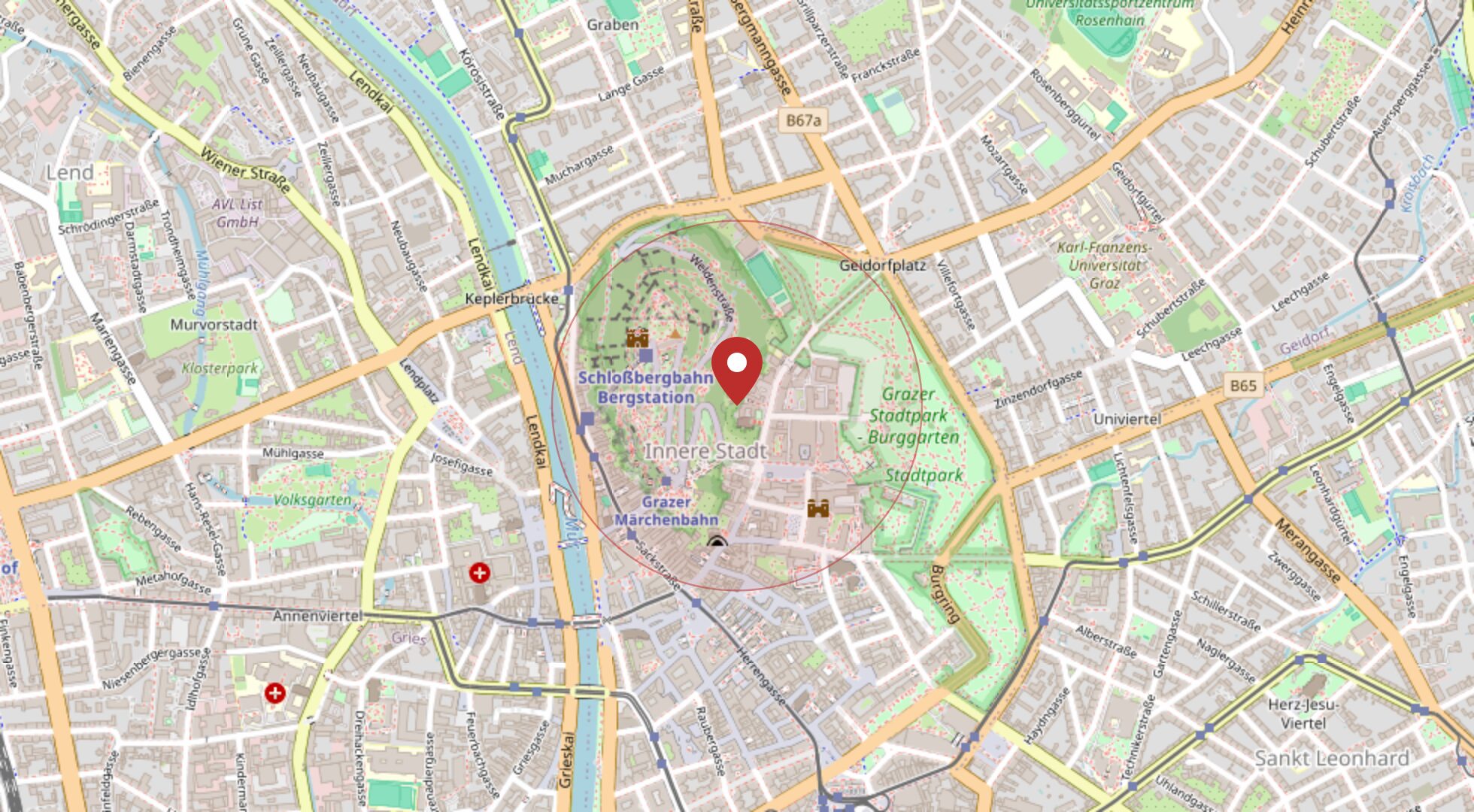 Lage 8020 Graz · OpenStreetMap