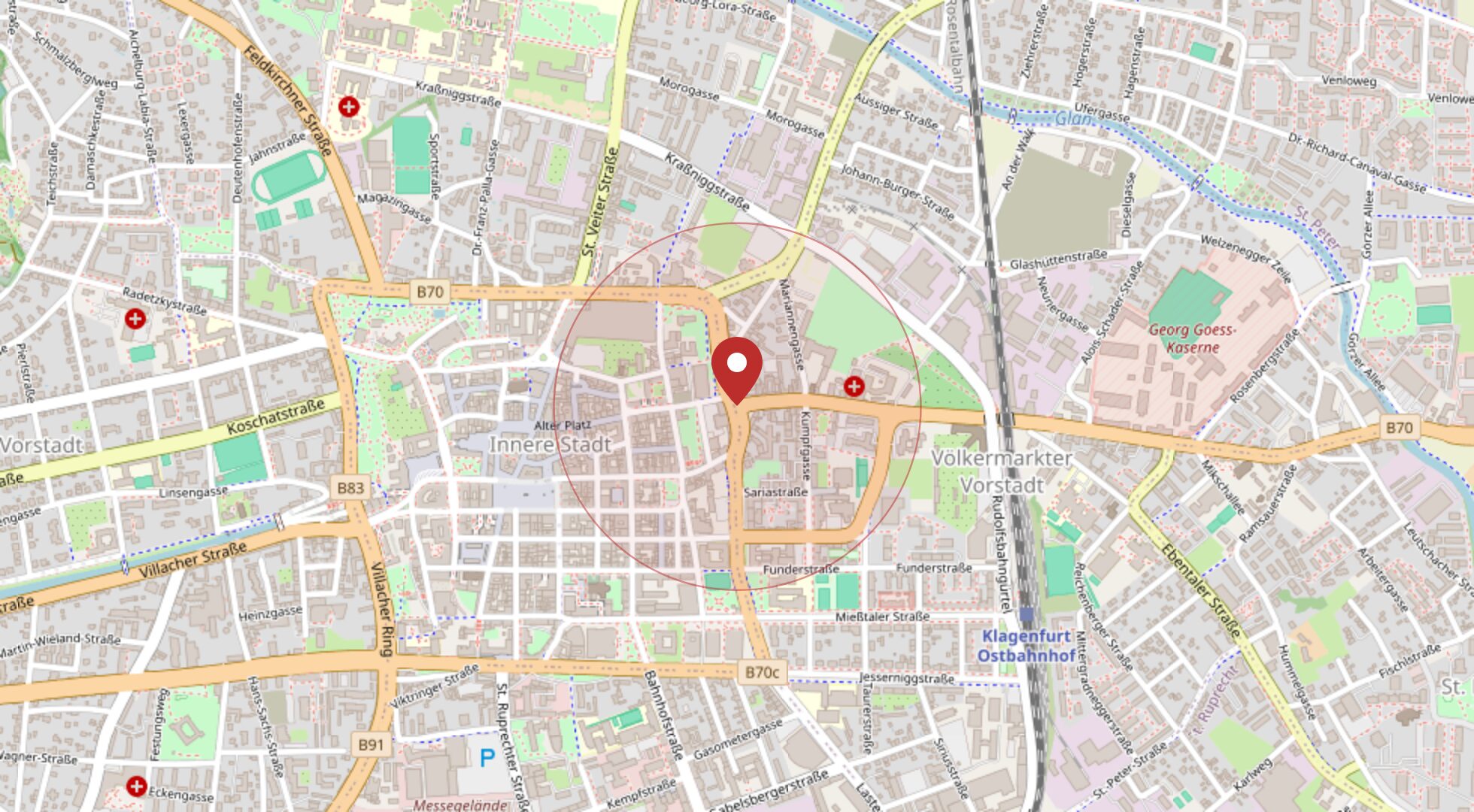 Lage 9020 Klagenfurt · OpenStreetMap