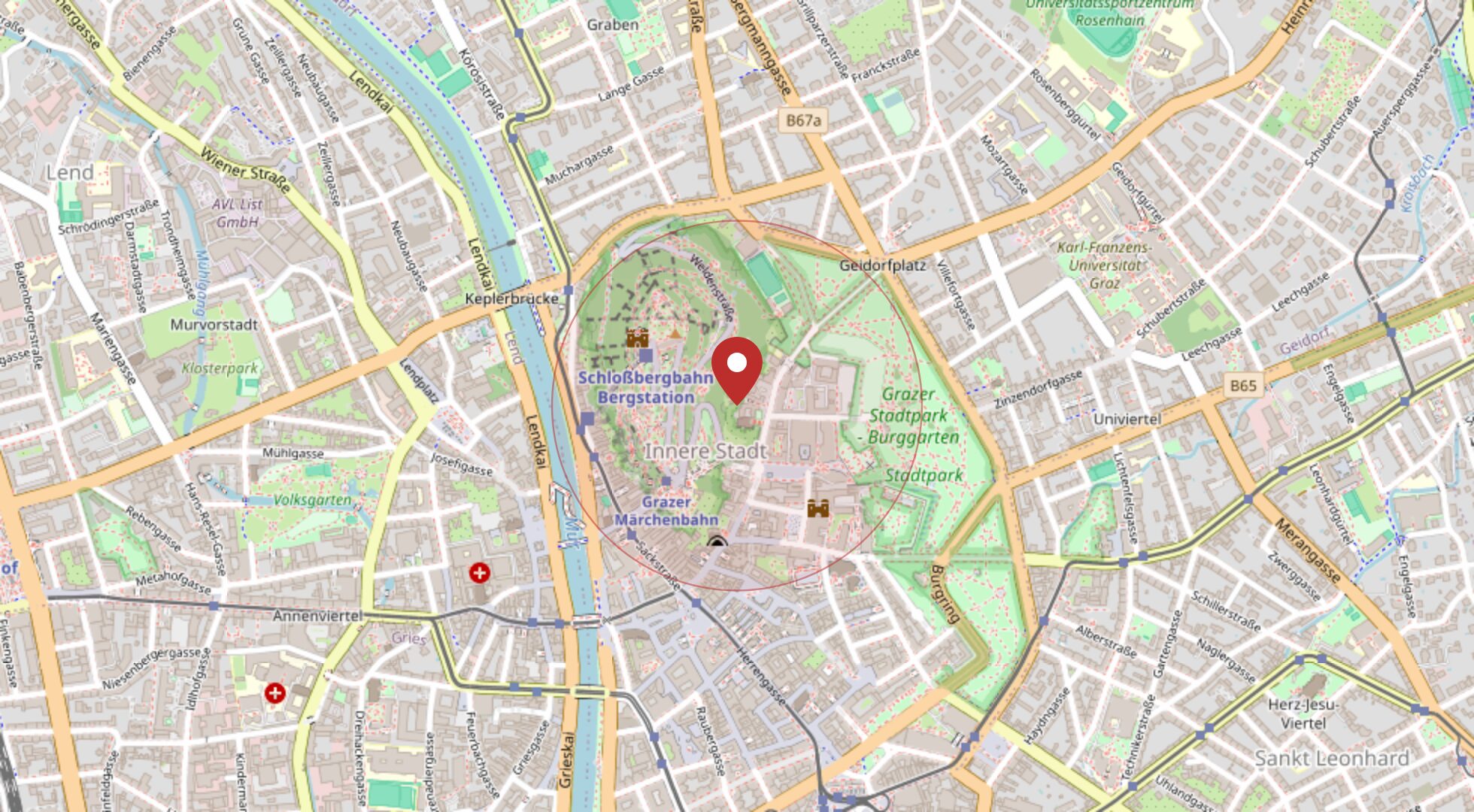 Lage 8010 Graz · OpenStreetMap