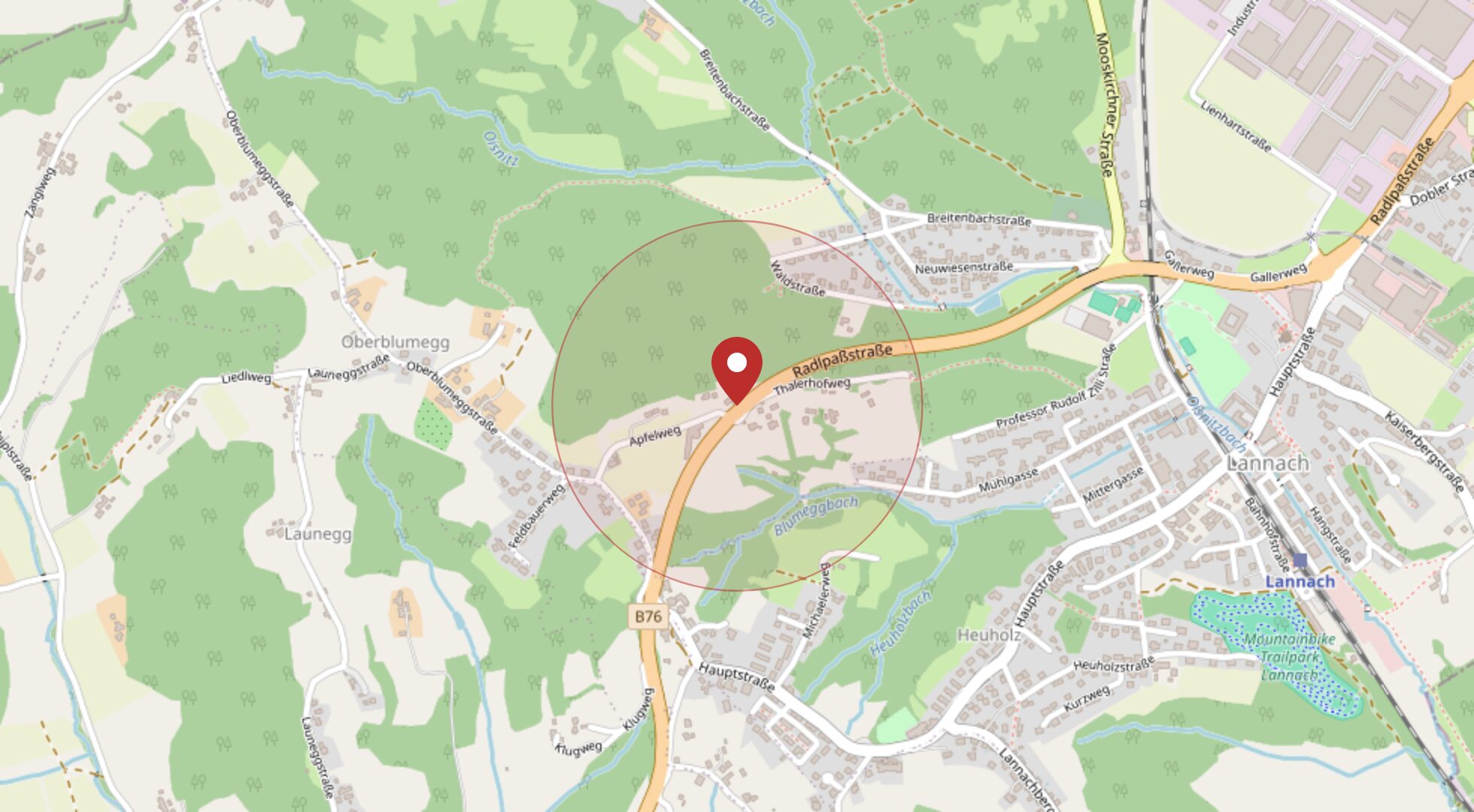Lage 8502 Lannach · OpenStreetMap