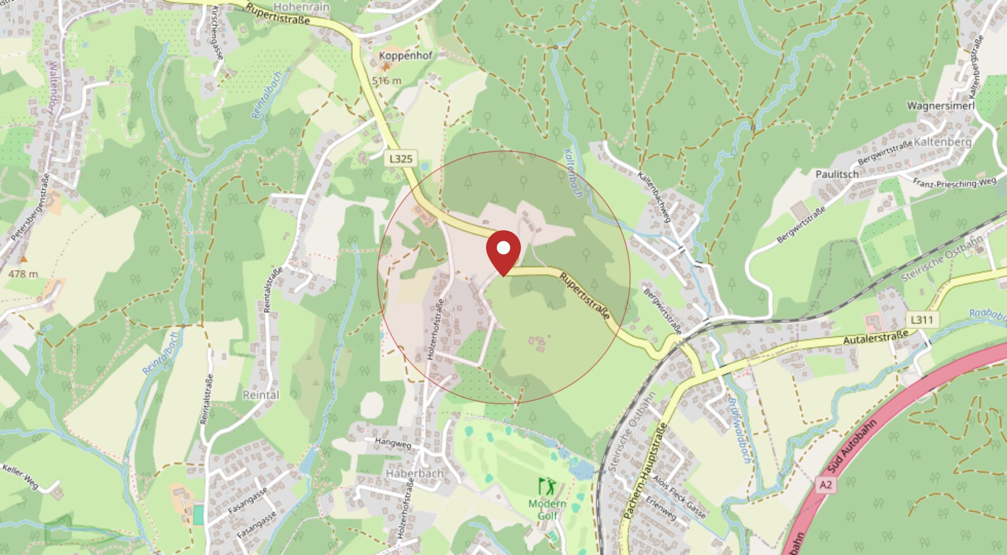 Lage 8075 Laßnitzhöhe · OpenStreetMap
