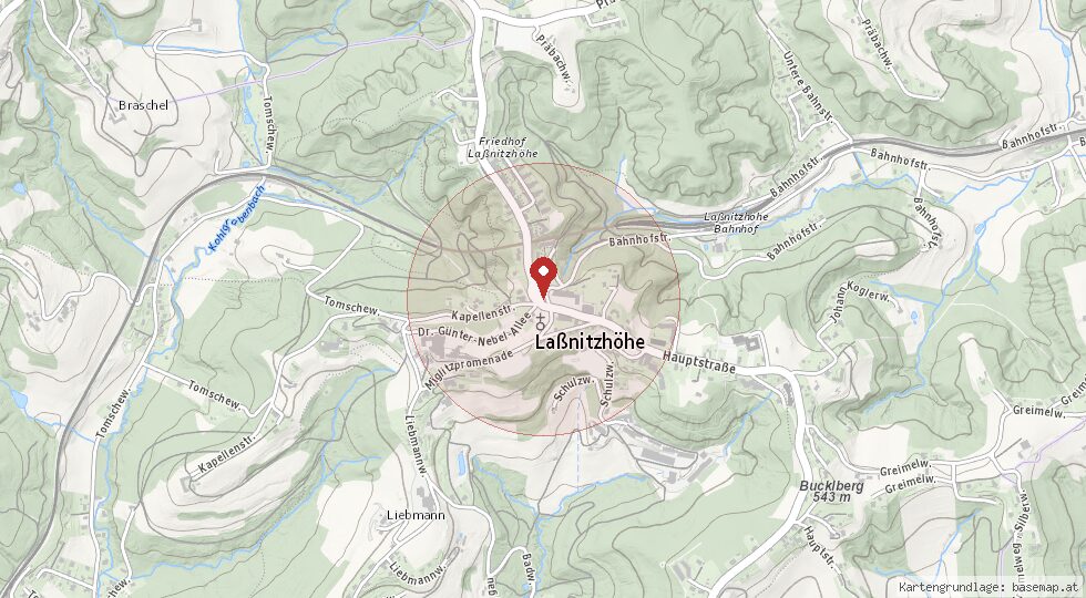 Lage 8301 Laßnitzhöhe – Umgebungskarte