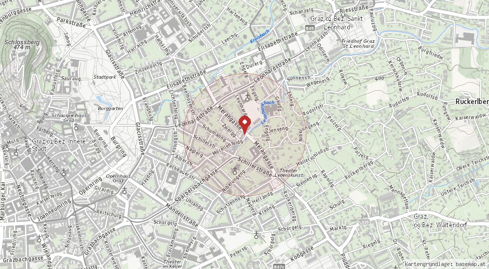 Lage 8010 Graz – Umgebungskarte