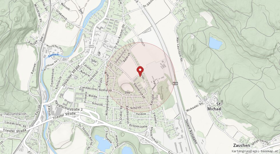 Lage 9523 Landskron – Umgebungskarte