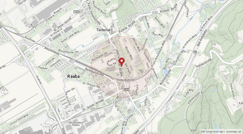 Lage 8074 Raaba – Umgebungskarte