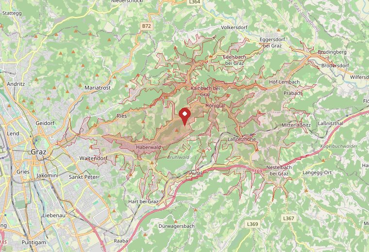 In rund 15 Minuten mit dem Auto erreichbar