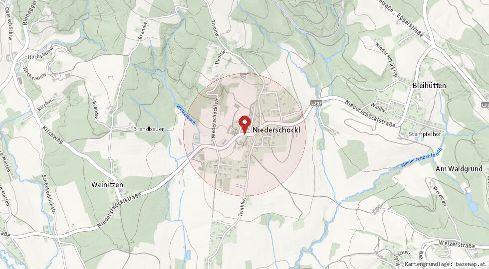 Lage 8044 Niederschöckl – Umgebungskarte