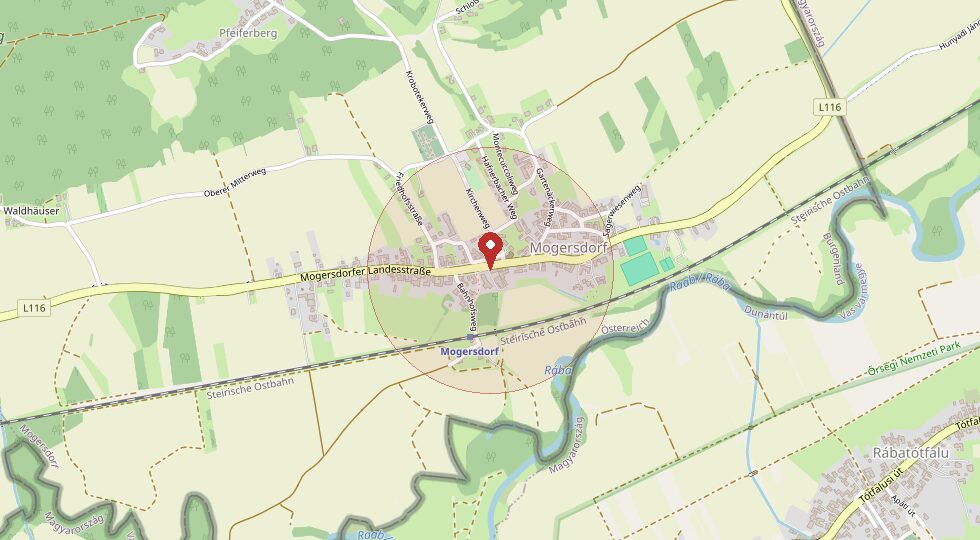 Lage 8382 Mogersdorf – Umgebungskarte