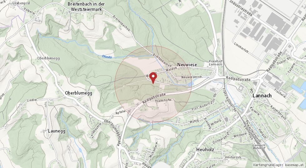 Lage 8502 Lannach – Umgebungskarte