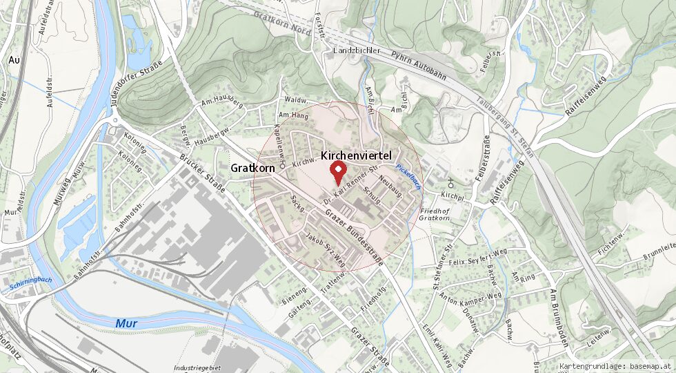 Lage 8101 Gratkorn – Umgebungskarte
