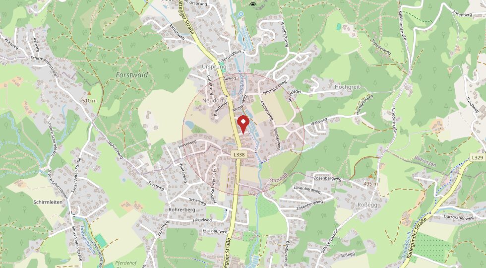 Lage 8046 Graz · Andritz – Umgebungskarte
