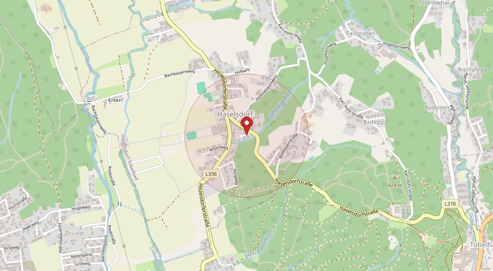 Lage 8144 Tobelbad – Umgebungskarte