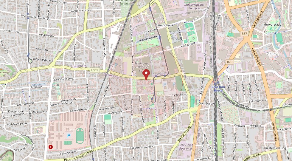 Lage 8053 Graz – Umgebungskarte