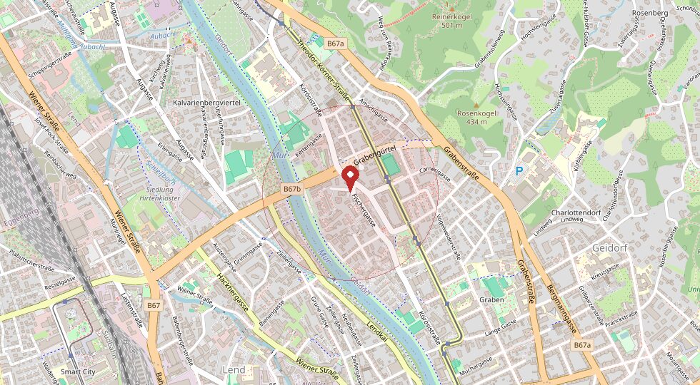Lage 8010 Graz – Umgebungskarte