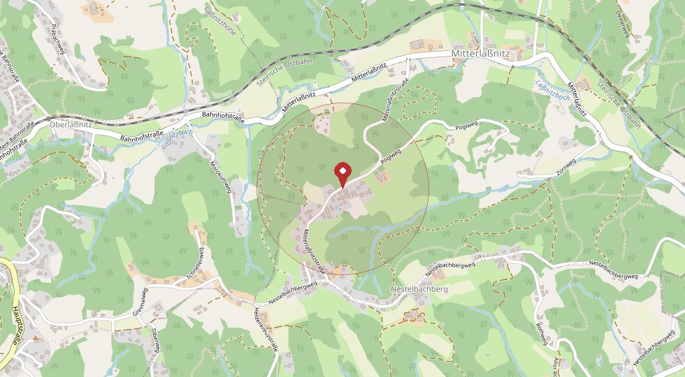 Lage 8302 Nestelbach bei Graz – Umgebungskarte